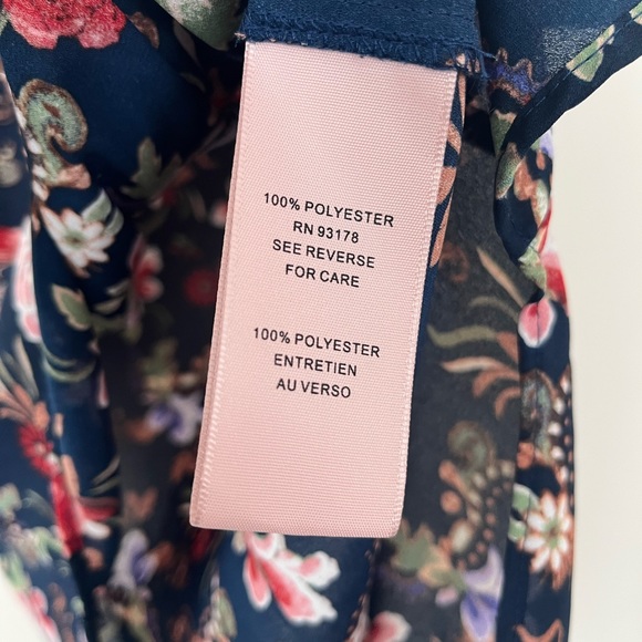PHILOSOPHY FOR ANTHROPOLOGIE | floral short sleeve semi sheer blouse - Picture 3 of 3